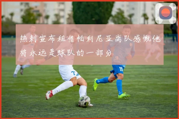热刺宣布租借帕利尼亚离队感慨他将永远是球队的一部分